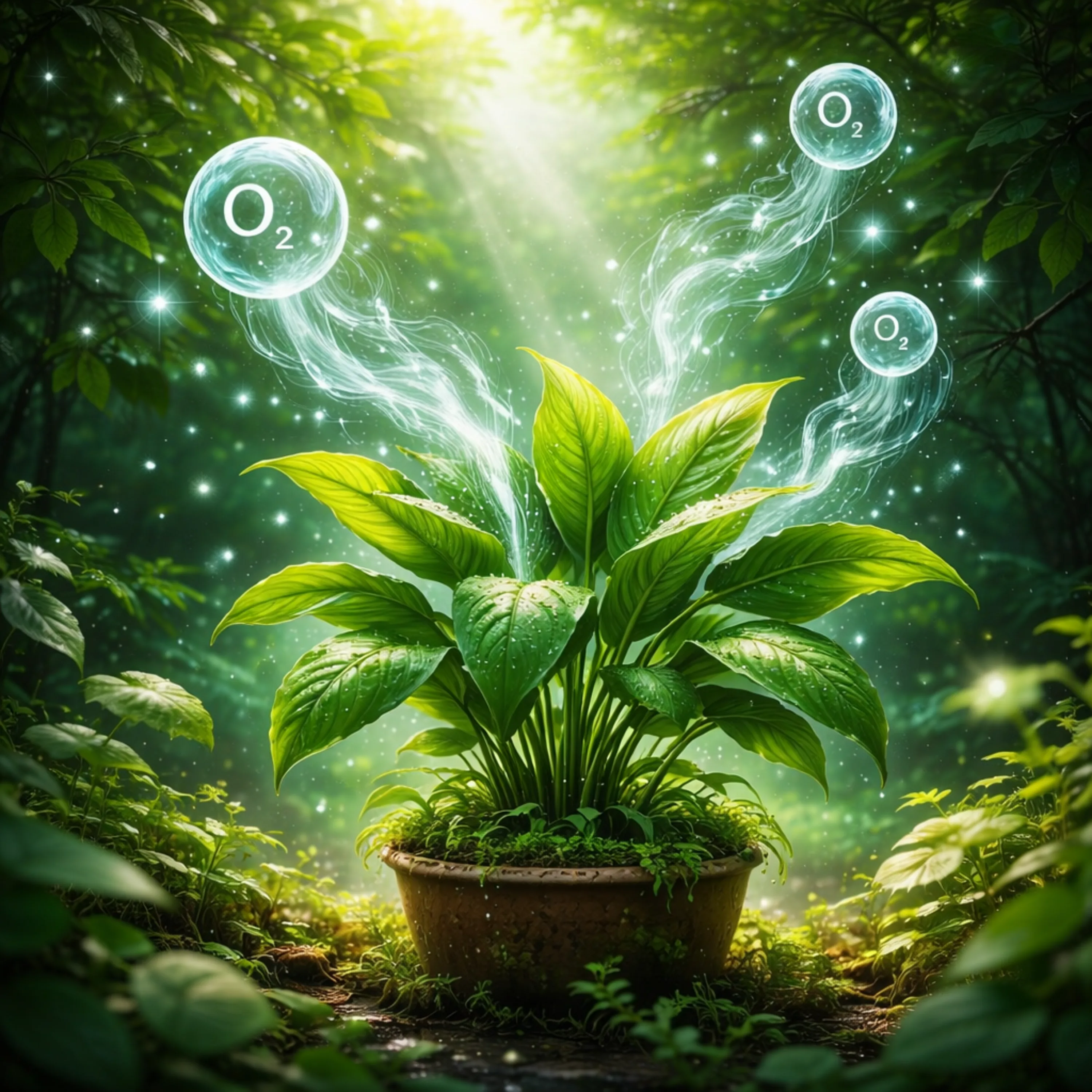 Plants breathe