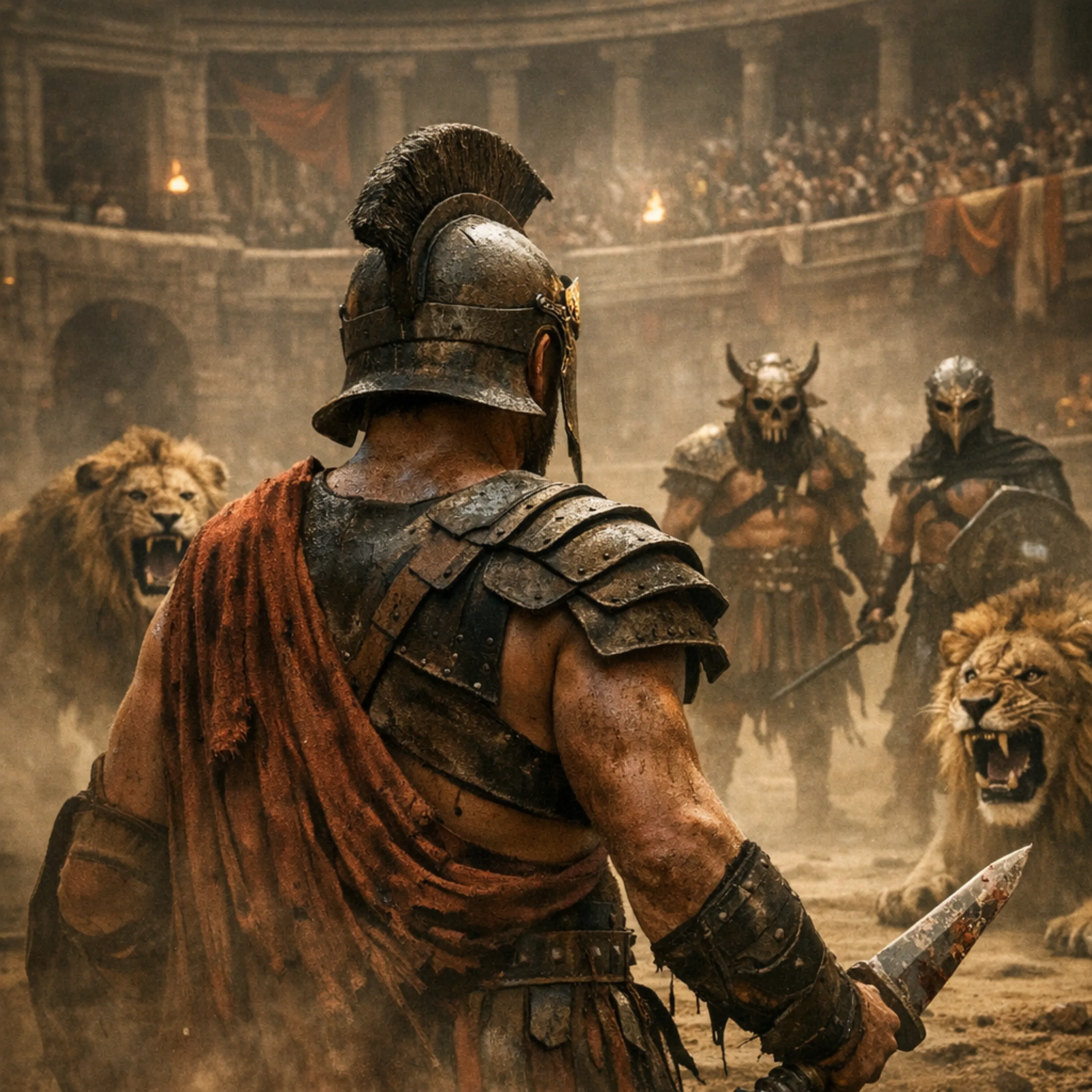 Inside the arena